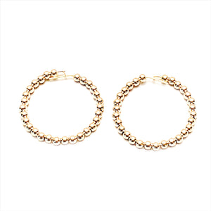 gold ball hoops, small size