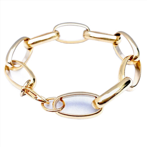 thick oval links bracelet